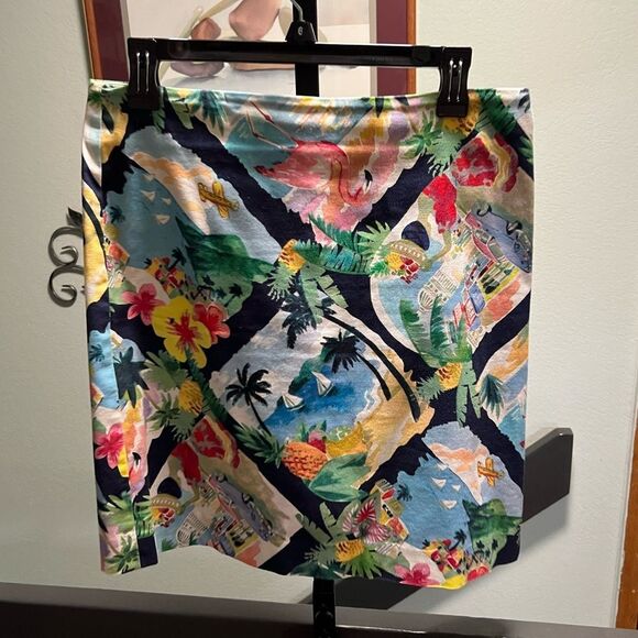 Talbots Multicolor Floral Lined Skirt Size 4. #DO190 - Picture 5 of 5
